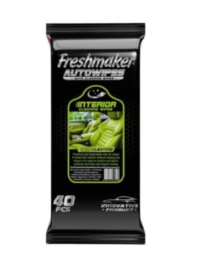 Car Leather Care Wet Wipes - 40 Wipes